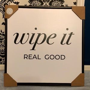 🔥HOST PICK🔥 Framed Canvas “WIPE IT REAL GOOD”